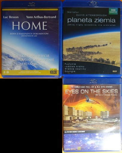 Zdjęcie oferty: Home + Planeta Ziemia + Eyes On The Skies 3xBluray