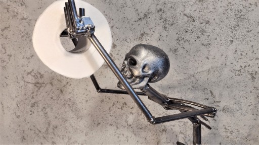 Zdjęcie oferty: Stojak na papier toaletowy, szkielet, metal,70cm
