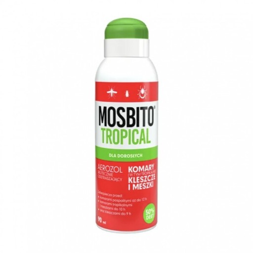 Zdjęcie oferty: Spray komary deet 50% Mosbito tropical 90 ml