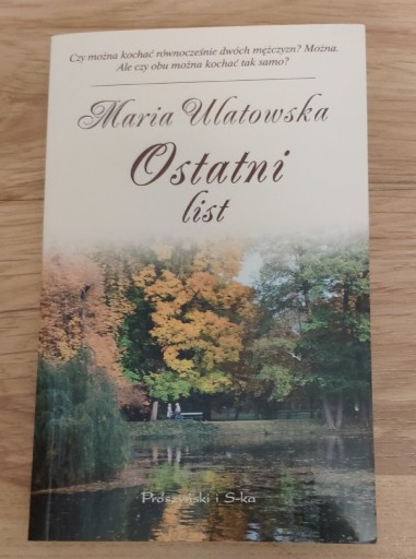 Zdjęcie oferty: Ostatni list Maria Ulatowska - wersja Pocket