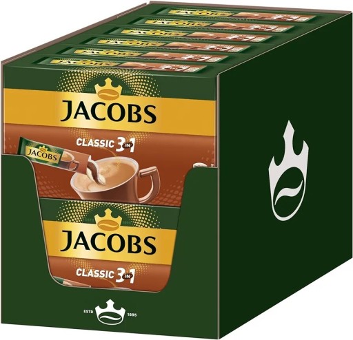 Zdjęcie oferty: Kawą rozpuszczalna 12x10 szt Jacobs 3w1 z Niemiec 