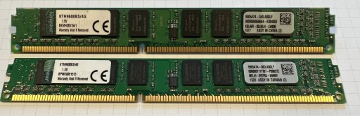 Zdjęcie oferty: Pamięć RAM Kingston DDR3 8GB (2x4GB) 1333MHz