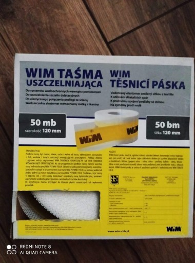 Zdjęcie oferty: Taśma uszczelniająca WIM 50m 