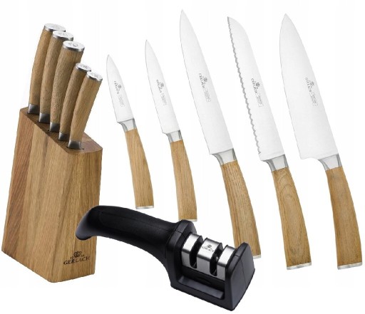 Zdjęcie oferty: Noże kuchenne w bloku Natur NK320+ostrzałka gratis