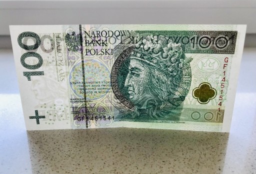 Zdjęcie oferty: Banknot 100 zł, RADAR z serii GF1451541