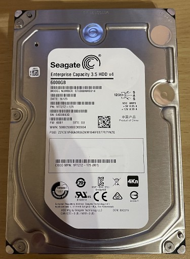 Zdjęcie oferty: Dysk twardy HDD Seagate ST6000NM0014 6TB SAS 12GB/s 3,5"