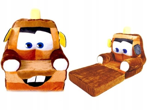 Zdjęcie oferty: Rozkładany brązowy fotelik dla dziecka Złomek