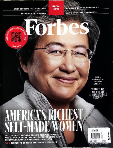 Zdjęcie oferty: Forbes USA June/July 2023 AMD Lisa Su 100 kobiet