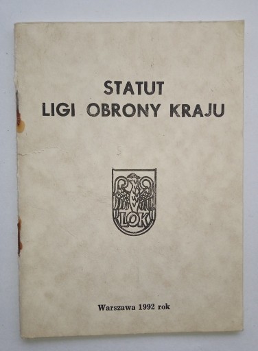 Zdjęcie oferty: Książeczka LOK. Statut.