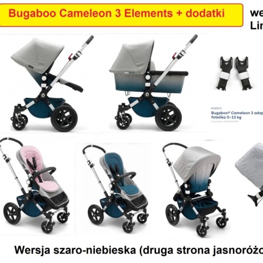 Zdjęcie oferty: Bugaboo Cameleon 3 Elements Limited + dodatki