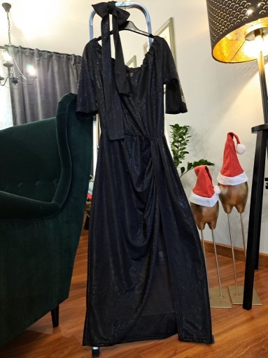 Zdjęcie oferty: Sukienka koktajlowa glamour do połowy łydki r. XL