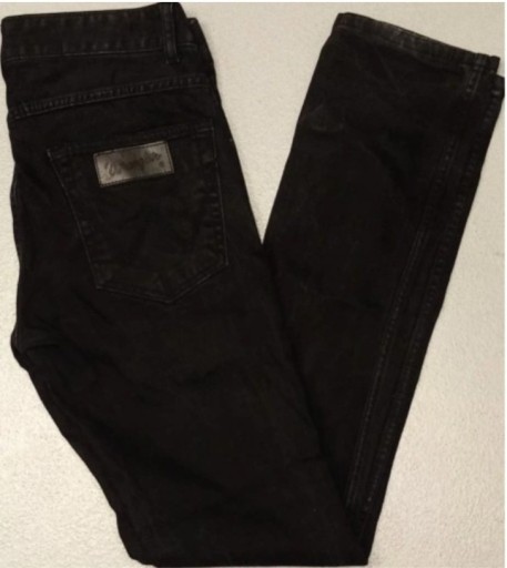 Zdjęcie oferty: R) WRANGLER ORYGINALNE CZARNE JEANSY Roz.30