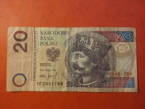 Zdjęcie oferty: 20 ZŁOTYCH 1994 SERIA ZASTĘPCZA YE