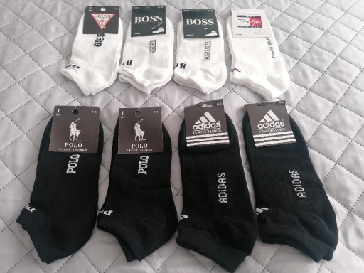 Zdjęcie oferty: Skarpetki Adidas, Boss, Polo, nowe białe i czarne