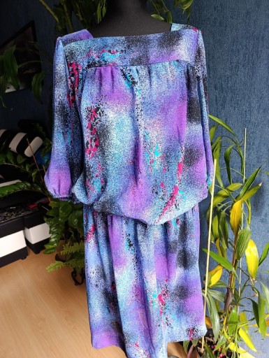 Zdjęcie oferty: Mega kolorowa sukienka midi rozmiar do XXXL 