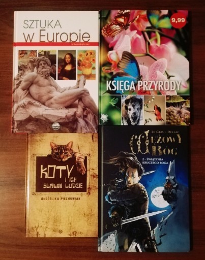 Zdjęcie oferty: Książki różne - Europa, przyroda, koty, komiks 
