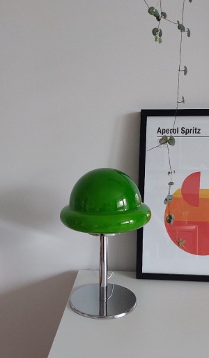 Zdjęcie oferty: Piękna zielona szklana lampa bauhaus grzyb grzybek