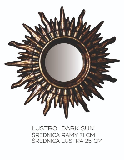 Zdjęcie oferty: LUSTRO orientalne, "DARK SUN”