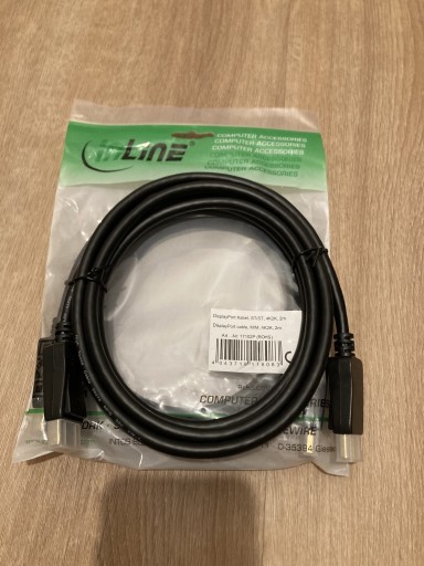 Zdjęcie oferty: inLine Kabel DisplayPort M/M 4K/2K, 2 m dl.