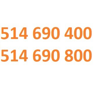 Zdjęcie oferty: 514 690 400 i 514 690 800 orange dla dwojga #L