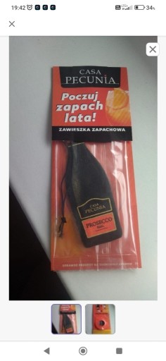 Zdjęcie oferty: Zawieszka zapachowa do auta casa pecunia  2 szt. 