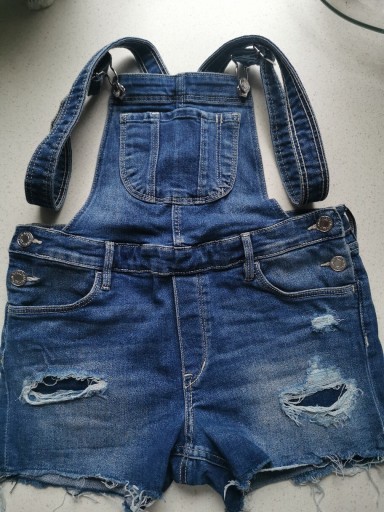 Zdjęcie oferty: 158 Denim H&M ogrodniczki krótkie spodenki