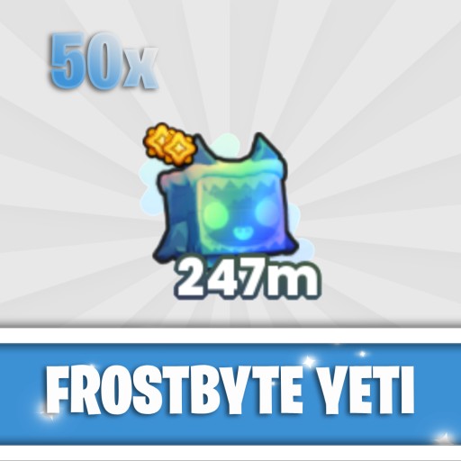 Zdjęcie oferty: 50X Rainbow Frostbyte Yeti | Pet Simulator 99