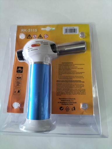 Zdjęcie oferty: Metalowy palnik Blue Torch RK-3115