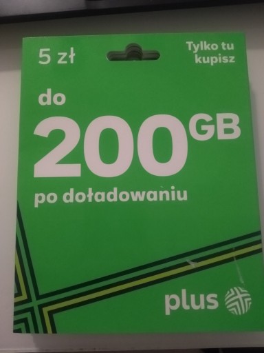 Zdjęcie oferty: Starter plus nawet 200 gb przy doładowaniu 