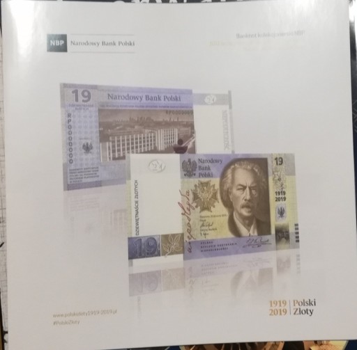 Zdjęcie oferty: 2019r folder do banknotu 100 lecie PWPW 