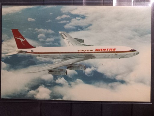 Zdjęcie oferty: Pocztówka Qantas Airways Boeing 707