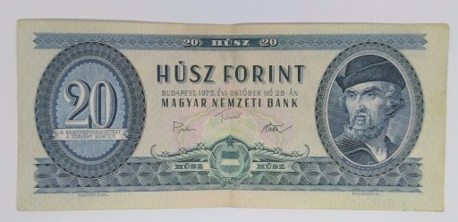 Zdjęcie oferty: Banknot 20 forintów,husz 1975, 