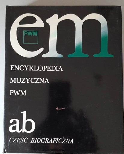 Zdjęcie oferty: Encyklopedia muzyczna PWM ab część bibliograficzna