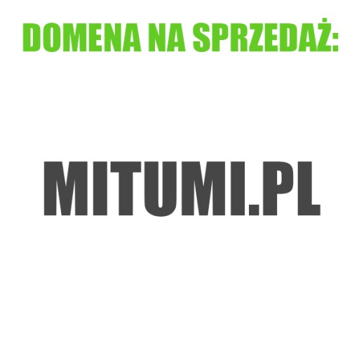 Zdjęcie oferty: Sprzedam domenę mitumi.pl
