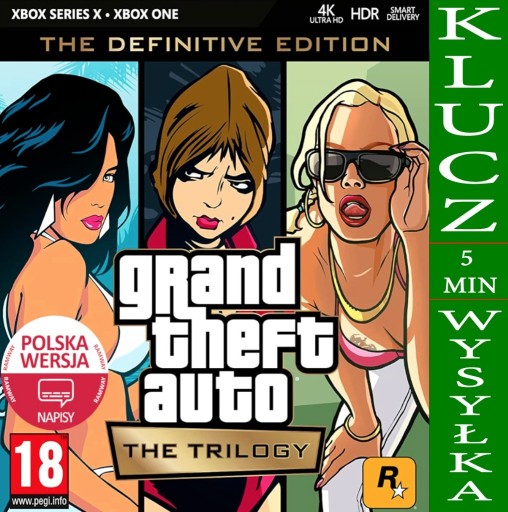 Zdjęcie oferty:  Grand Theft Auto The Trilogy The Definitive Klucz