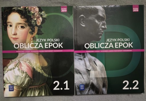 Zdjęcie oferty: OBLICZA EPOK 2.1 2.2 Język polski podstawa rozsze