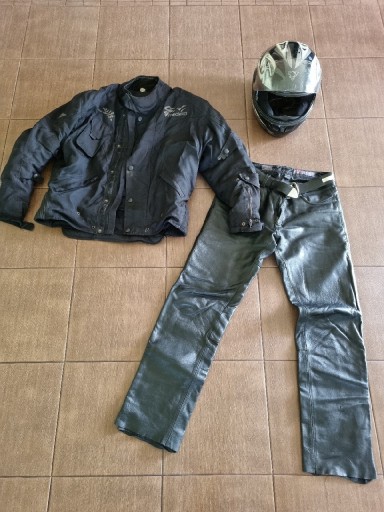 Zdjęcie oferty: Kurtka modeka, spodnie, kask motocyklowy