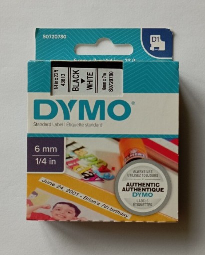 Zdjęcie oferty: Oryginalna taśma DYMO D1 S0720780