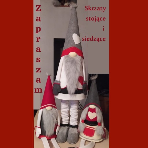 Zdjęcie oferty: Skrzat stojący Skrzaty stojące duże 115cm