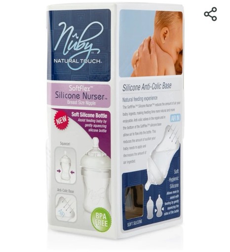 Zdjęcie oferty: Butelka Nûby Natural Touch dla niemowląt silikon