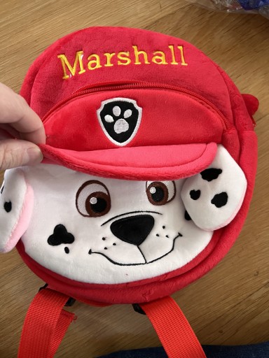 Zdjęcie oferty: Psi patrol plecak plusz Marshall lub Chase niebieski czerwony  NOWY