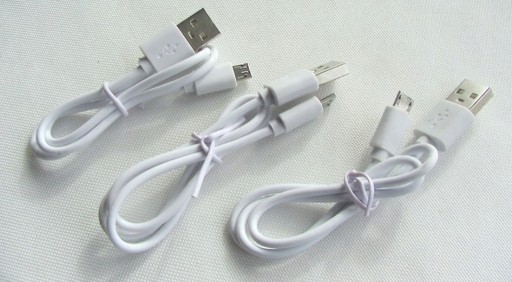 Zdjęcie oferty: 3szt kabli USB-microUSB 0.5m BIAŁY komplet