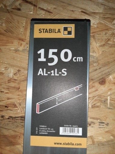 Zdjęcie oferty: Stabila SA19463 poziomica łata AL-1L-S 150cm 10szt