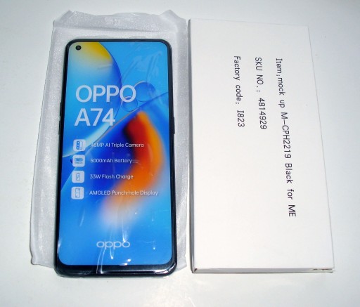 Zdjęcie oferty: Nowa atrapa telefonu OPPO A74 folia 