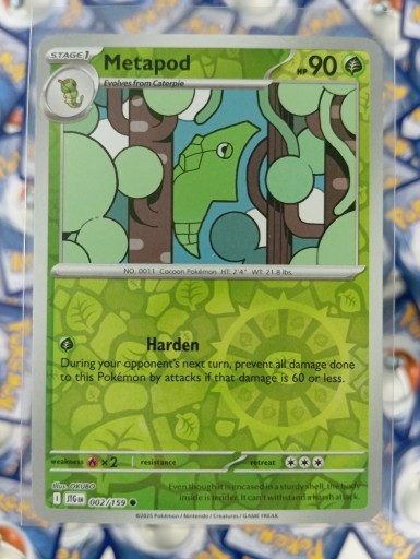 Zdjęcie oferty: Metapod 002/159 Reverse Holo Pokémon TCG Angielska