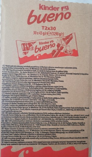 Zdjęcie oferty: Batony Kinder bueno 