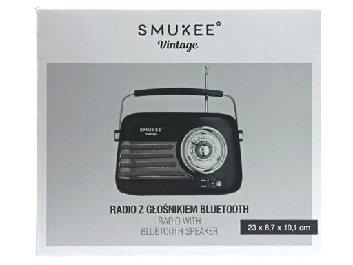 Zdjęcie oferty: Smukee vintage radio przenośne bluetooth głośnik !