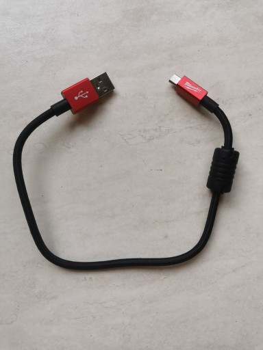 Zdjęcie oferty: Milwaukee kabel USB - micro USB typ B nowy dł.34cm