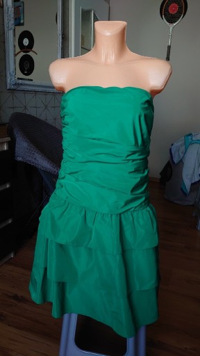 Zdjęcie oferty: Sukienka Esprit koktajlowa xl zielona bez ramiącze