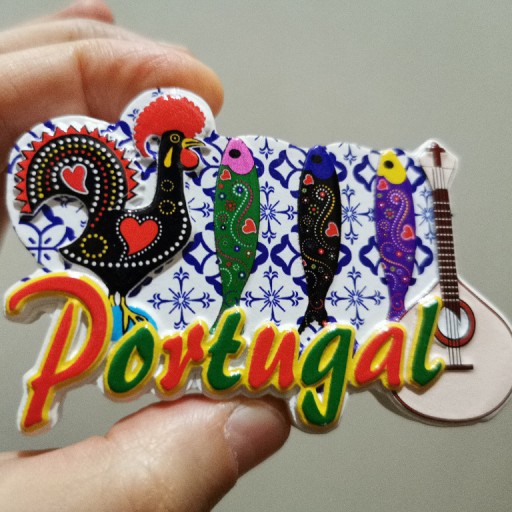 Zdjęcie oferty: Zagraniczny magnes na lodówkę 3D Portugalia kogut